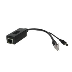 POE-SPLIT-25W - PoE Splitter, Para câmaras IP sem PoE, Entrada RJ45…