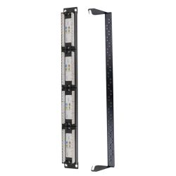 PP-24 - Patch panel de 24 portas UTP/RJ45, Formato rack,…