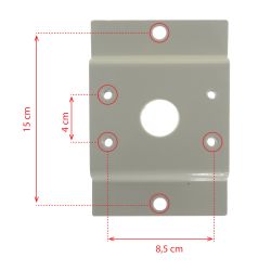 SP802 - Soporte para mástiles/farolas, Rango diámetro 60~110…