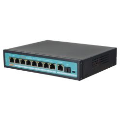 SW1008-GF-120-HIPOE - Switch PoE, 8 puertos PoE + 1 Uplink + 1 SFP GIGA,…