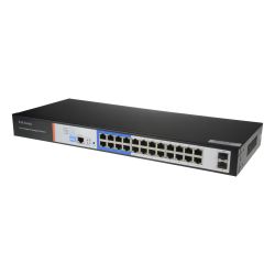 SW2624POE-MGF-250 - Switch PoE, 24 puertos PoE + 2 Gigabit, Velocidad…