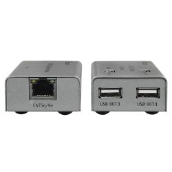 USB-EXT-4 - Câble d\'extension USB LAN, 1 entrée USB, 4 sorties…