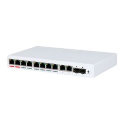 XS-SW1208HIPOE-MGF-96 - Switch PoE, 8 Ports PoE + 2 Uplink RJ45 + 2 SFP,…