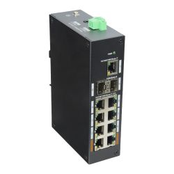 X-Security XS-SWI1108HIPOE-G120DIN - Switch Industrial X-Security, 8 puertos PoE (RJ45) + 2…