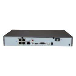 Safire SF-NVR6104-4KE-4P - NVR for IP cameras, 4 CH video PoE+ 50W / Compression…