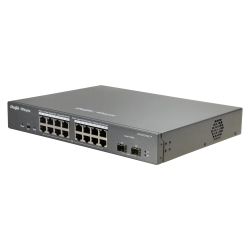 RG-ES218GC-P - Ruijie, Desktop Switch, 16 PoE ports +2 Uplink SFP,…