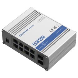 Teltonika TK-TSW200 - Teltonika Switch PoE No gestionable Industrial, 8…