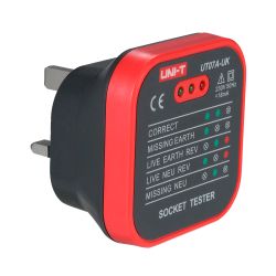 Uni-Trend UT07A-UK - Tester de tomadas eléctricas UK, Verificação de…