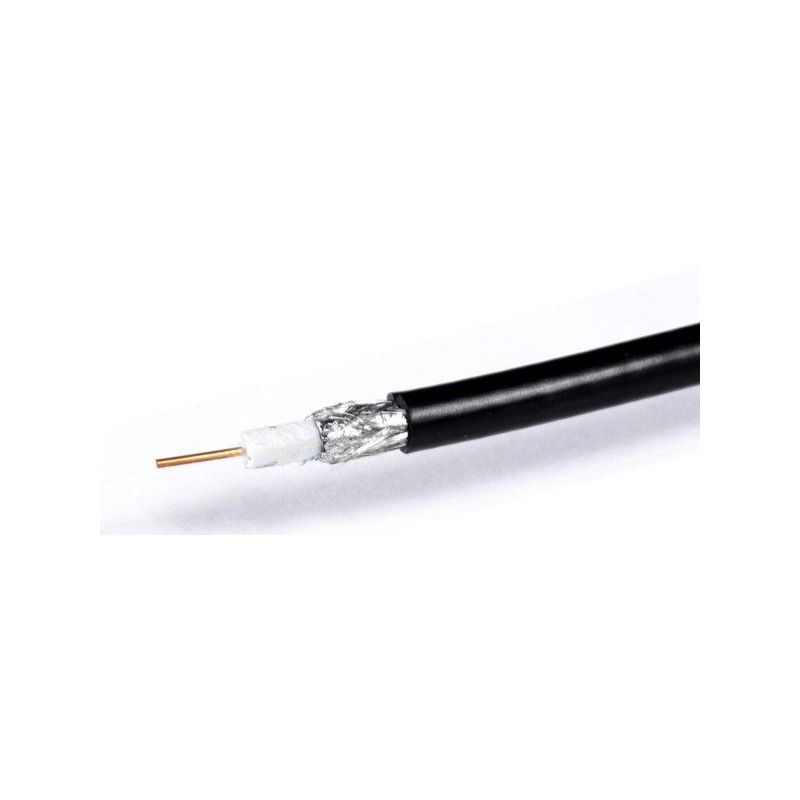 Câble coaxial série 6 LTE 305m Noir