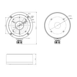 Hyundai DS-1280ZJ-S-BLACK HYUNDAI dome base. Aluminium alloy