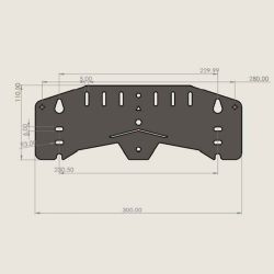 BOXPOLE-4030 - Soporte de poste y pared, Rango diámetro 90-100 Ø ,…