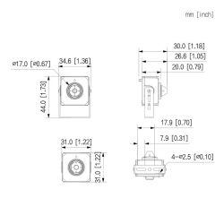 Dahua IPC-HUM4231S-L4 Mini câmera IP H265 Pinhole 2M DN WDR…