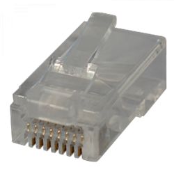 Conector de dados RJ45 UTP Cat 6 macho (caixa 50 unidades) Televes