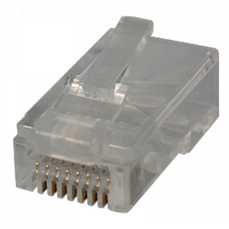 Conector de dados RJ45 UTP Cat 6 macho (caixa 50 unidades) Televes