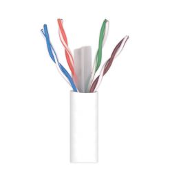 Cable de Datos U/UTP Cat.-6 Eca Cu LSFH Ø 6,2mm Blanco 305m Televes