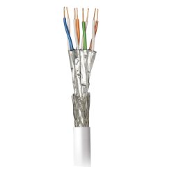 Cable de Datos DK7000 S/FTP Cat 7 Cca Cu 23AWG LSFH Ø 7,3mm Blanco 500m Televes