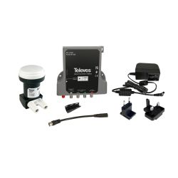 Kit: LNB WideBand + Optical Transmitter “FC/UPC” 8dBm 32 users 1550nm Televes