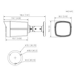 Dahua HAC-HFW1509TLM-IL-A Tubulaire HDCVI 4IN1 5M COULEUR WDR…