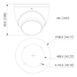 Dahua HAC-HDW1509T-IL-A-0280B Cúpula HDCVI 4EM1 5M COLORIDA WDR…