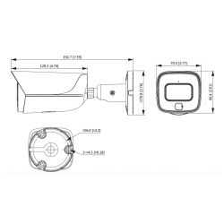 Dahua IPC-HFW3449E-AS-LED-0280B IP tubulaire H265 4M COULEUR WDR…