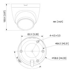 Dahua IPC-HDW2449T-S-IL Dôme IP 4M H265 COULEUR WDR IVS SMD…