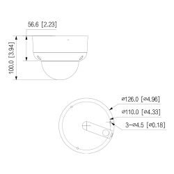 Dahua HAC-HDBW1239RA-IL-A-0280B Dome HDCVI 4IN1 2M 1080P FULL…