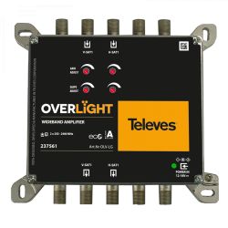 Amplificateur WideBand Overlight 13 dB, (1 satellite) 250...2400 MHz Televes