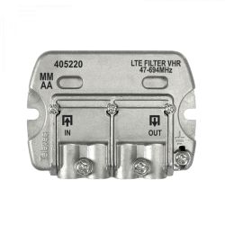 LTE/5G Very High Rejection Filter (VHR) "EasyF" 47...694MHz VHF/UHF (C48) Extérieur (avec DC Pass Through) Televes