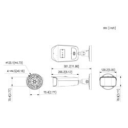 Dahua IPC-PFW5849-A180-E2-ASTE Tubulaire IP H265 2x4M ÉPISSAGE…