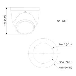 Dahua IPC-HDW5241H-ASE-PV Domo IP H265 AI 2M DN SMART WDR…