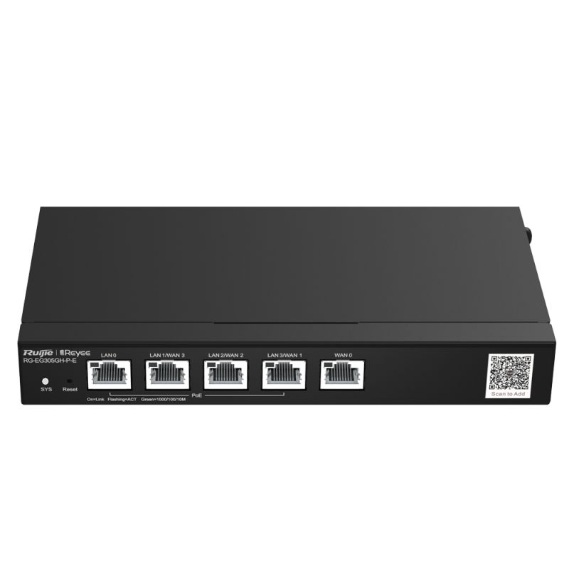 Reyee RG-EG305GH-P-E - Reyee Router PoE Controladora Cloud, 4 Portas PoE+ LAN…