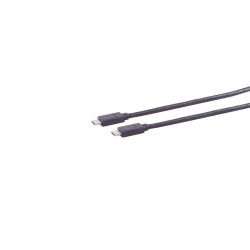 Cable de conexión USB-C, 3.2 Gen 2x2, negro, 0,5 m