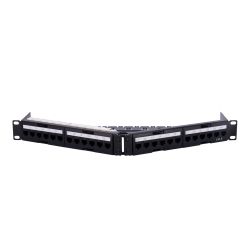 PP-A24UTP6 - Patch panel angular de 24 puertos UTP, Admite cables…