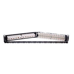 PP-A24UTP6 - Patch panel angular de 24 puertos UTP, Admite cables…