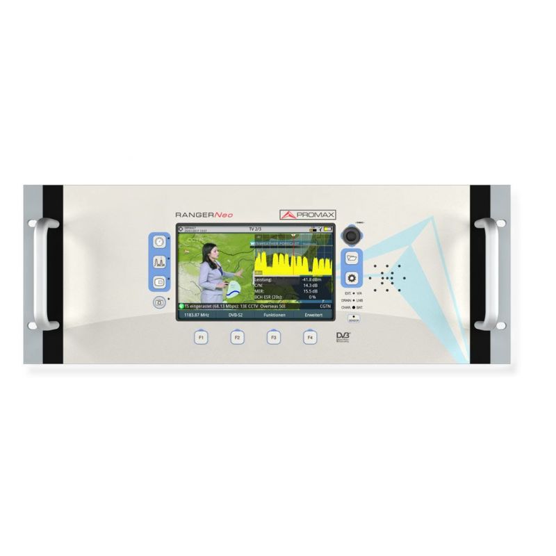 Promax RANGER Neo 3 Rack High-end TV & Satellite field meter (DVB & ISBD-T). Includes GPS