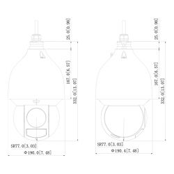 Dahua SD5A225GB-HNR IP PTZ Dome 2M DN WDR Starlight IVS SMD…