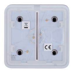 Ajax AJ-SOLOBUTTON-2G-B - Panel táctil para interruptor de luz doble,…