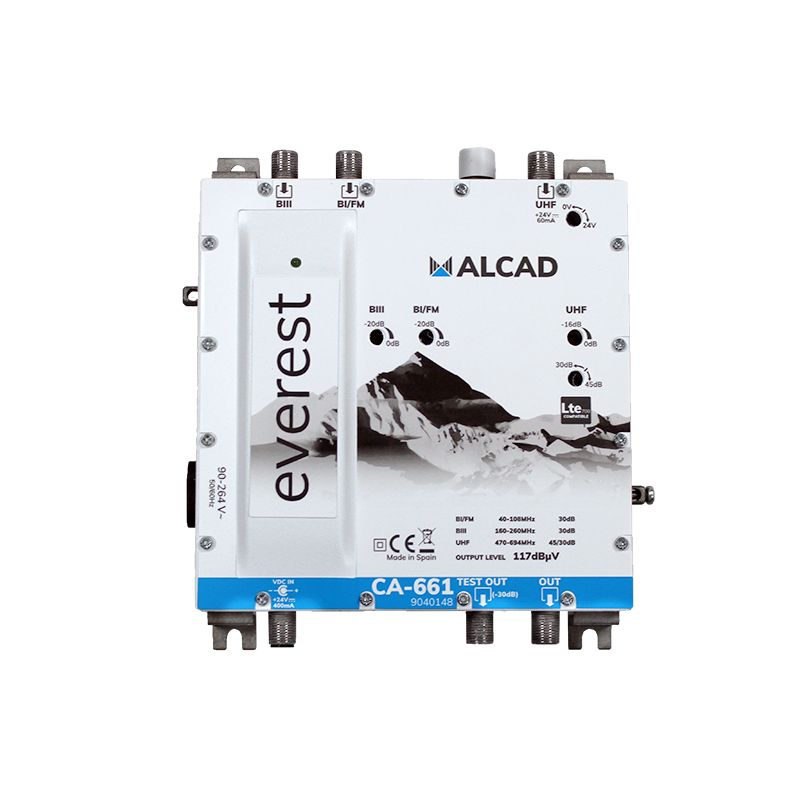 Alcad CA-661 Ampli uhf-biii-bi/fm lte700 everest