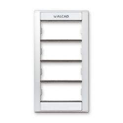 Alcad FRA-004 Bastidor 4 ventanas para placa usoa