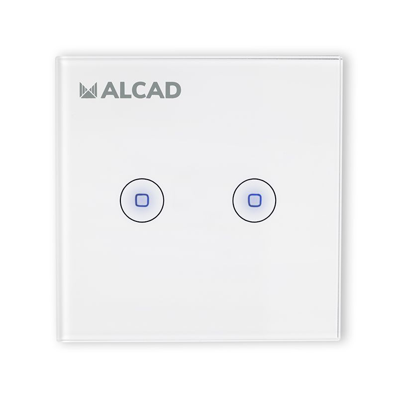 Alcad MEC-102 2 interruptores. tactil inalambrico ipal