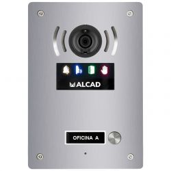 Alcad PTS-63201 Placa aloi audio y video 1 pulsador