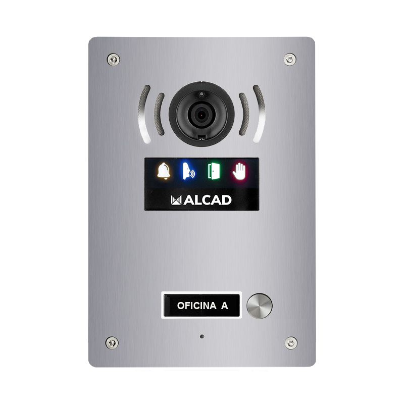 Alcad PTS-63201 Placa aloi audio y video 1 pulsador