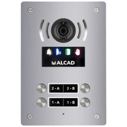 Alcad PTD-63202 Plaque aloi audio et video 2 bout.dobles