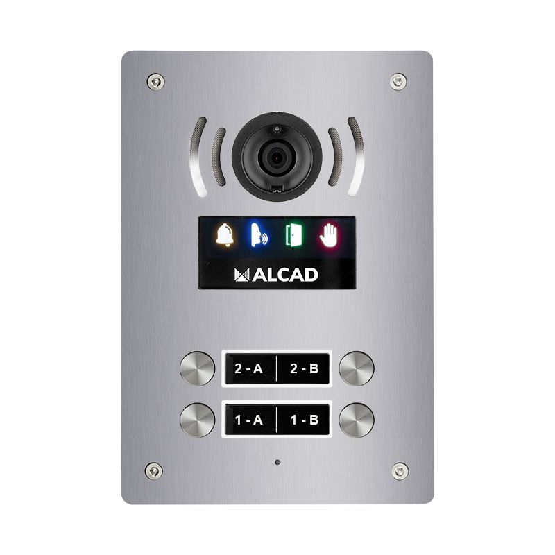 Alcad PTD-63202 Plaque aloi audio et video 2 bout.dobles