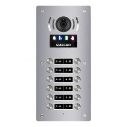 Alcad PTD-63206 Placa aloi audio y video 6 puls.dobles