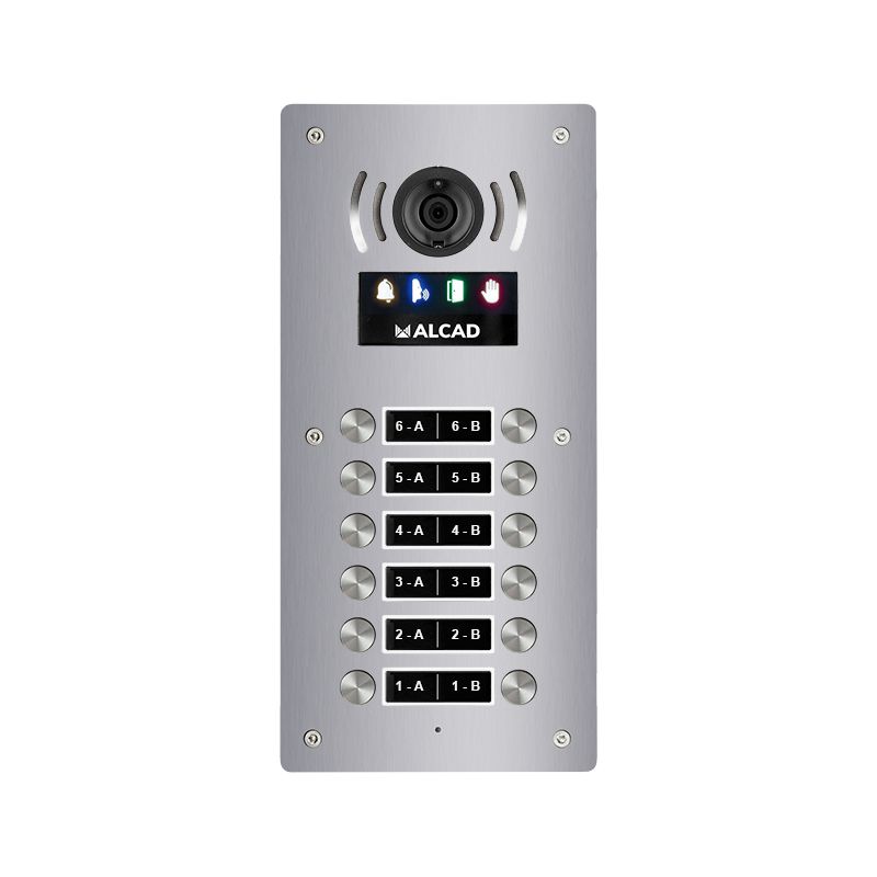 Alcad PTD-63206 Placa aloi audio y video 6 puls.dobles