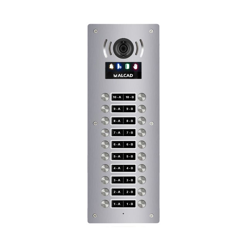 Alcad PTD-63210 Placa aloi audio y video 10 puls.dobles