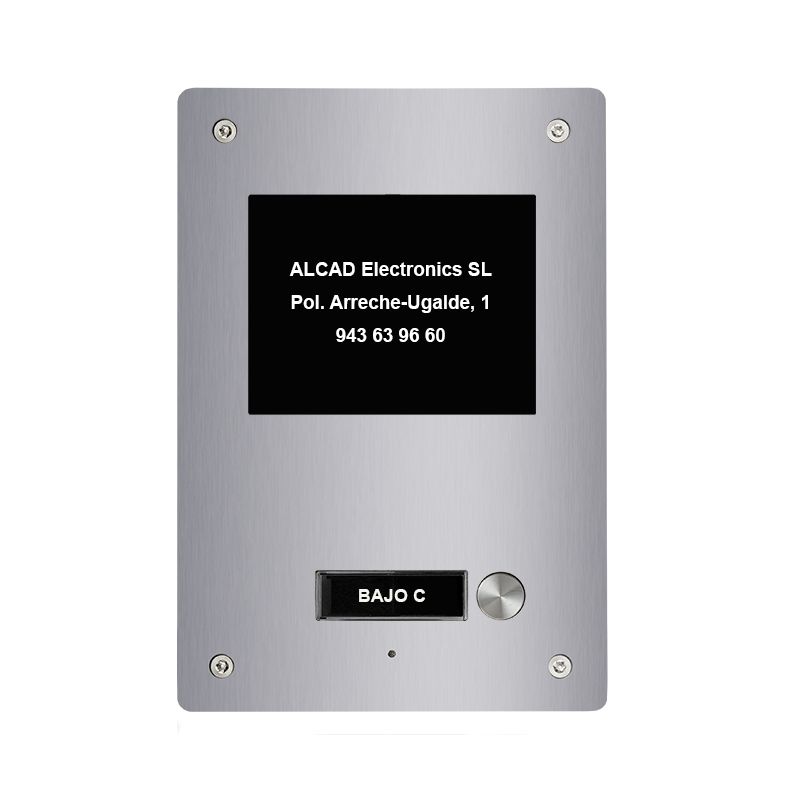 Alcad PTS-64201 Extension 1 bouton plaque aloi