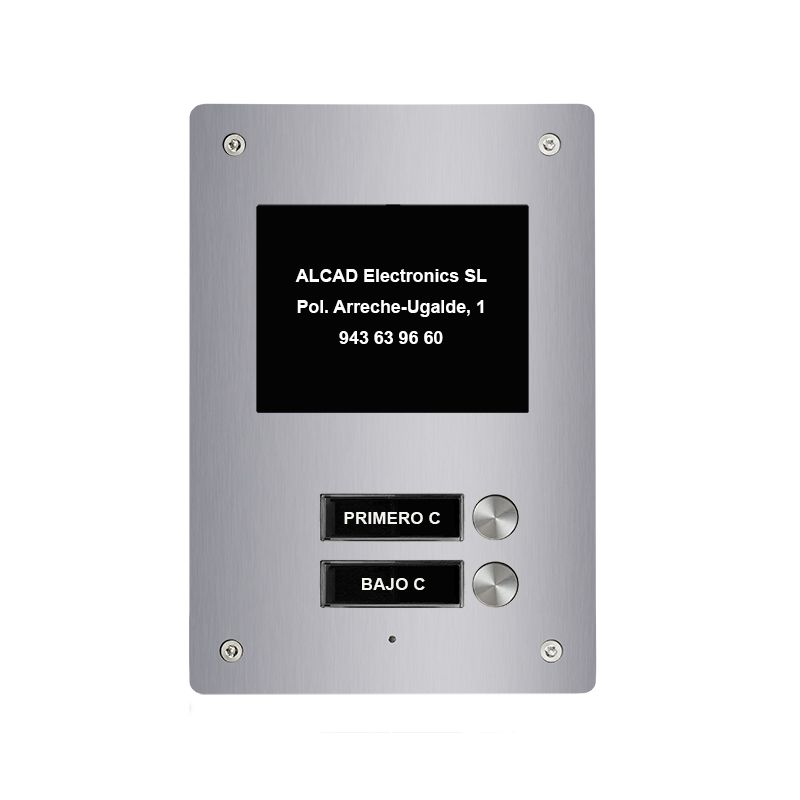 Alcad PTS-64202 Extension 2 bout. simples plaque aloi