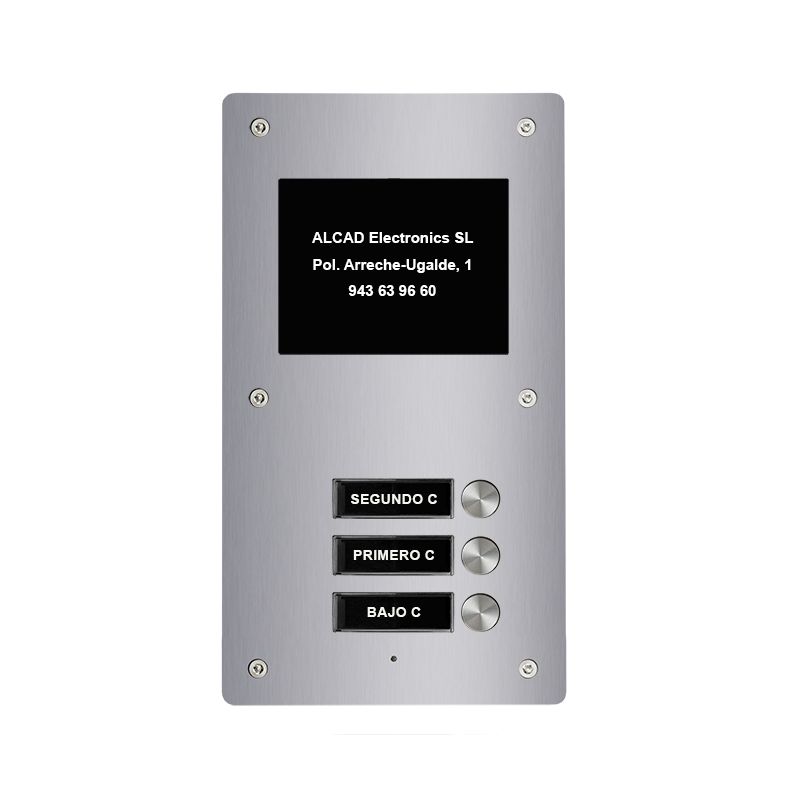 Alcad PTS-64203 Extension 3 bout. simples plaque aloi